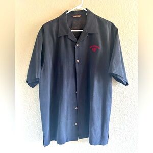 Tommy Bahama USC TROJANS Mens 100% Silk Hawaiian Shirt size Medium Used